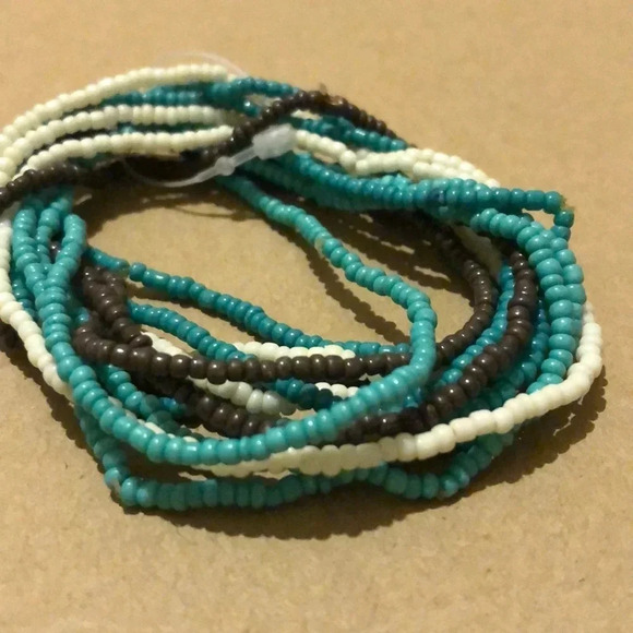 BEADED NEW WOMENS BRACELET ELASTIC STRETCH GIFT SIZE S SMALL - Picture 2 of 5